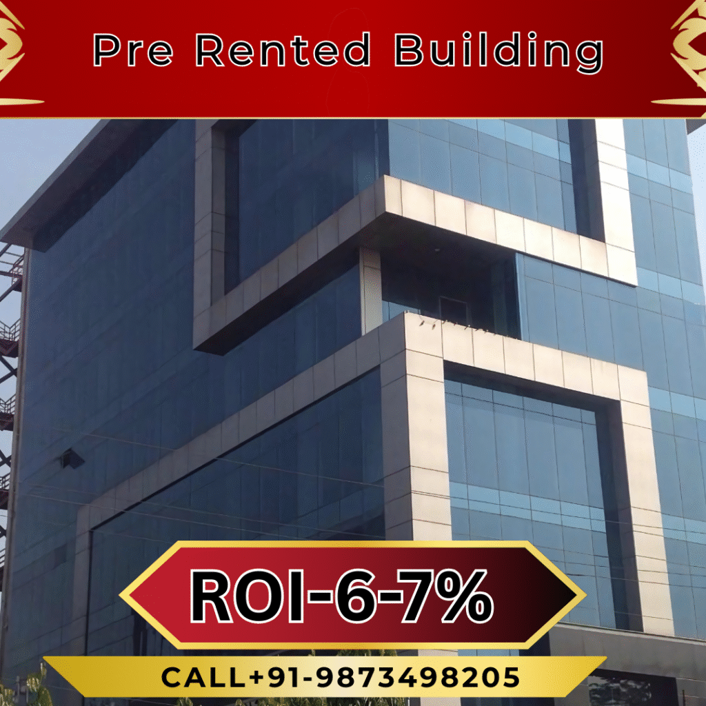 Pre-rented commercial office space in Cyber Park, Gurgaon
